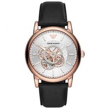 Emporio Armani AR60013 Automatic Black Leather Men's Watch