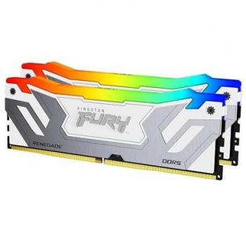 Kit de Memoria RAM Kingston FURY Renegade RGB 48GB (2x24GB) DDR5 8400MHz CL40 CUDIMM Blanco