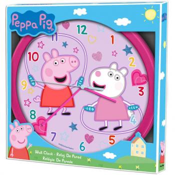 Reloj de Pared Infantil Peppa Pig Decorativo