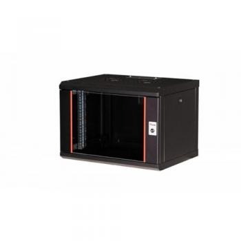 Armario Rack 19 Pro Mount 07U 600x450mm con puerta de vidrio y paneles desmontables negro
