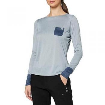 Berghaus UK Explorer - Camiseta de Manga Larga para Mujer, Mujer, 422384DM2, Vientos comerciales/Crepúsculo/Indigo Vintage, 8