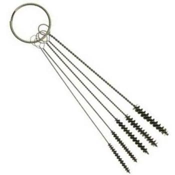 Gleader 3.5 Nylon de precision del sistema de cepillo para la limpieza de aerografos, aerografos, y tatuaje Tubo Consejo
