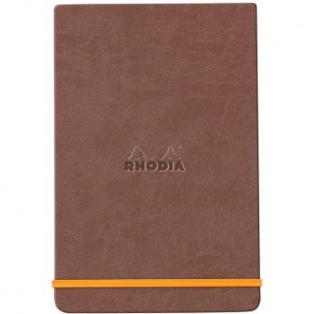 Webnotepad A5 - Rhodia 194376C - Líneas horizontales Marrón Chocholate