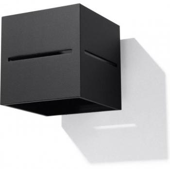 Aplique de Pared Lobo Negro G9 Aluminio 1 Bombilla LEDBOX Iluminación Interior LED 10cm