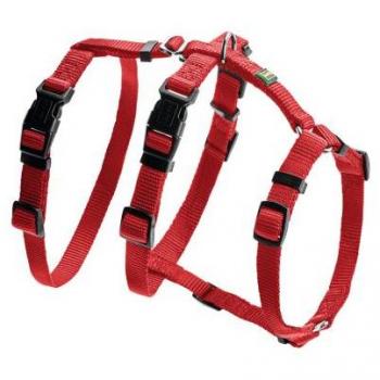 Arnés para Perro Hunter Safety VR, 64-100 cm, Rojo, Tamaño L (M/L), Antiescape de tres puntos