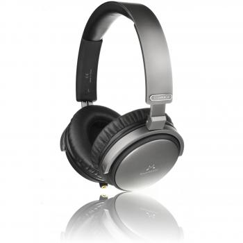 SoundMAGIC Vento P55 Auriculares de Diadema con Cable, Graves potentes, Sonido estéreo de Alta fidelidad, con Aislamiento del Ruido, Cables extraíbles, Gris Metalizado