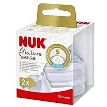Nuk Nature Sense Silicone Anti-Colic Nipple Size S (2 Pack)