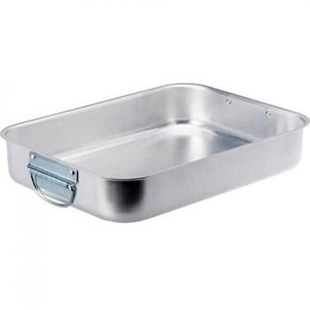 Asadera Rectangular de Aluminio Agnelli Family 32x23cm con Manijas y Bordes Redondeados