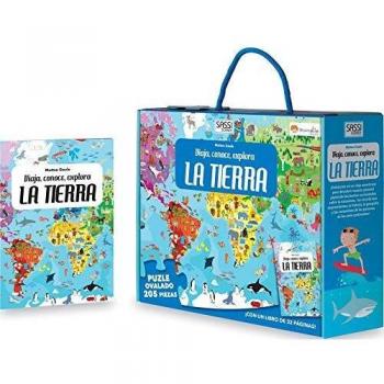 Descubre el Mundo: La Tierra - Edición Ilustrada con Puzzle en Español (Tapa Dura)