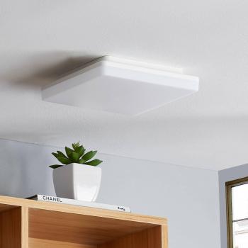 Plafón LED Artin con sensor angular de 22 cm, moderno, blanco, hecho de plástico para cuarto de baño (1 lámpara)