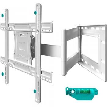 Soporte TV Pared Onkron M7L-W Blanco, 40-75, Extra Largo 71cm, Max 68.2 kg, VESA 600x400, Inclinable y Giratorio