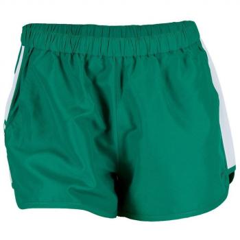K-Swiss 66 Pantalones Cortos, Mujer, Verde/Blanco, XL