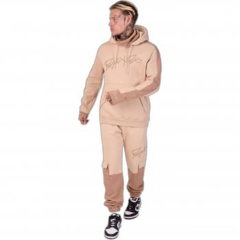 Project X Paris Two-Tone Beige Joggers for Men - Size S