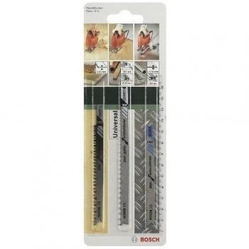 Bosch 2 609 256 777 - Juego de 3 hojas de sierra de calar Progressor con vástago en U