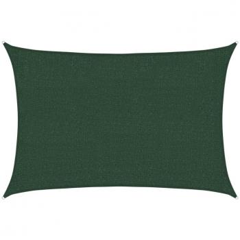 Toldo de vela HDPE 160 g/m² 2x2,5 m Color Verde Claro, Terracota, Taupé