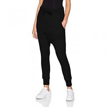 Urban Classics Ladies Light Fleece Sarouel Trousers Women Cargo Trousers Black S