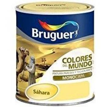 Bruguer-Pintura Colores del mundo Matiz de amarillo Sahara 750 ml