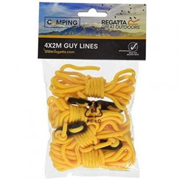 Regatta 2 Meter Highly Visible Tent Guylines / Guyropes 4 Pack