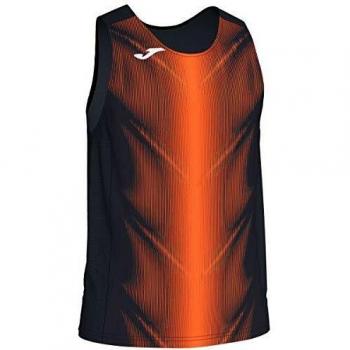 Joma Olimpia Camisetas, Niños, Negro/Naranja, XS