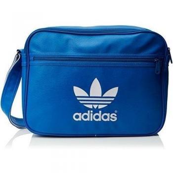 adidas Airliner Adicolor - Bolsa, color azul / blanco, talla única