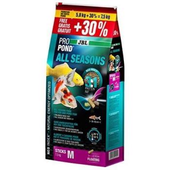 JBL Comida para Todo el año para Koi, pienso Flotante para Todas Las Estaciones, Talla M, 7,5 kg