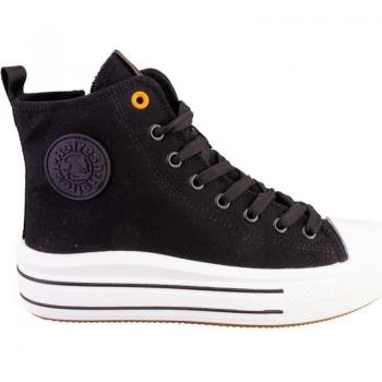 Zapatillas de deporte para mujer REFRESH 171931 Lonas negro con cordones