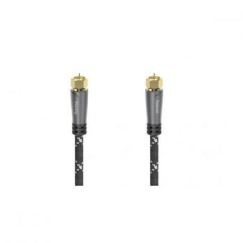 Cable SAT Hama F-Stecker a F-Stecker, Metal Dorado 1.5 m, 120 dB