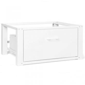 Soporte para Lavadora 63 x 54 cm con Pedestal Metálico y Cajón