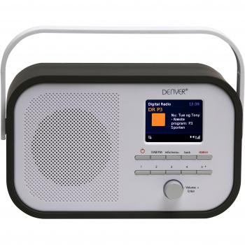Radio Despertador Portátil DAB/FM con Diaporama Negro Denver DAB-40