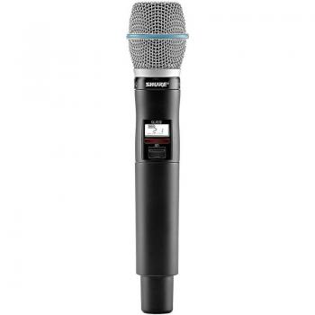 Shure QLXD2 Handheld Wireless Microphone Transmitter with BETA87C Cartridge, Band H50 (534-598MHz)