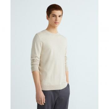 Suéter Selected Berg Oatmeal Melange Detalle XL