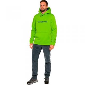 Sudadera con Capucha Trangoworld Login Verde Lima Logo Negro XXL