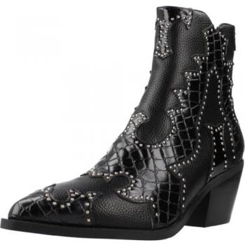 Botines Cowboy Noa Harmon 9098-0006 Mujer Negro con Micro Remaches T. 41