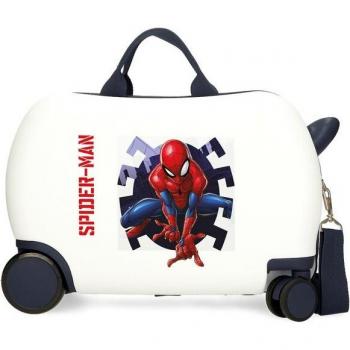 Maleta Infantil Rígida Spiderman Attack 2 Ruedas Multidireccionales 24L