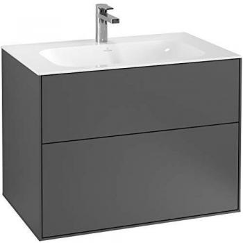 Mueble de baño Villeroy & Boch Finion con iluminación LED, 796x591x498mm, color Antracita Mate