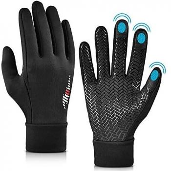 OOPOR Guantes Running Invierno Hombre Mujer - Guantes de Nieve Snowboard Pantalla Movil Táctil Impermeable Antideslizantes para frio ciclismo Esquí bici moto mtb para Regalos Originales Amigo Navidad