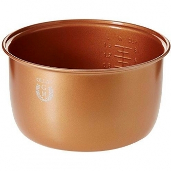Cubeta de Cerámica Dorada GM C09012, Capacidad 4 Litros