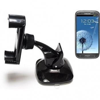 montaje compacto parabrisas / tablero de instrumentos para Samsung Galaxy S3, negro | sostenedor soporte tablero de instrumentos - K-S-Trade