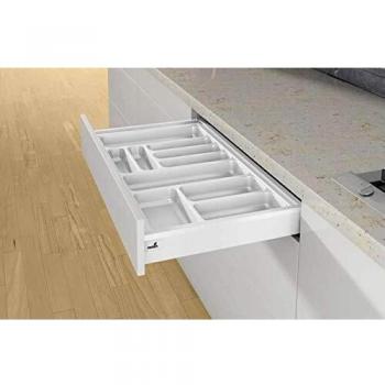 Bandeja Organizadora Arcitech Orgatray 440 Hettich 450-550 mm L.800 mm Blanca