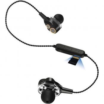 Auriculares deportivos inalámbricos Bluetooth 4.1 con 4 altavoces y sonido estéreo Surround 6D