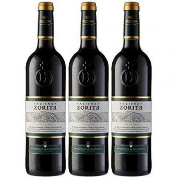 Hacienda Zorita Crianza Vino tinto - 3 botellas x 750 ml - 2250 ml