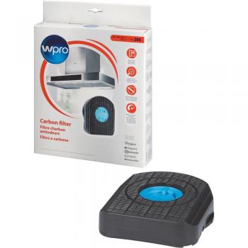 Filtro de carbón Wpro CHF200/1 para campana extractora - Tipo 200 diámetro 195mm x 207mm - Negro