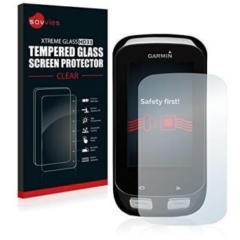 savvies Protector Cristal Templado Compatible con Garmin Edge 1000 Protector Pantalla Vidrio, Protección 9H, Pelicula Anti-Huellas