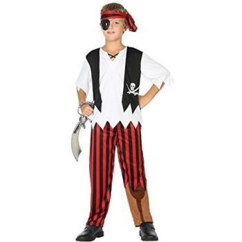 Disfraz de Pirata Infantil para Niño de 5 a 6 Años - Color Blanco