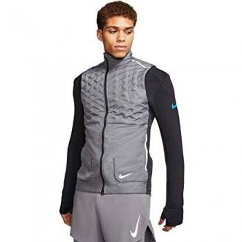 Nike M Nk Arolft Vest Chaleco, Hombre, Black/Pure/Reflective silv