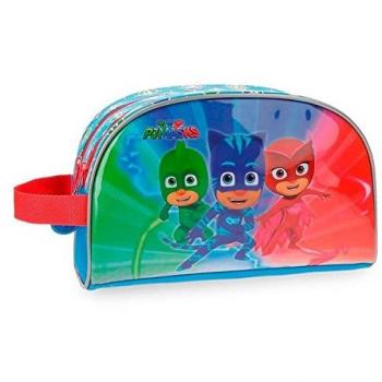 PJ Masks Winter Heroes Neceser Dos Compartimentos Adaptable Multicolor 26x16x12 cms Microfibra con frontal en PVC