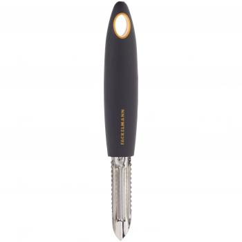 Fackelmann Soft Pela Patatas, Pelador de Verduras y Frutas, Pelador Descamador de Pescado, acero inoxidable, 18cm, 1ud.