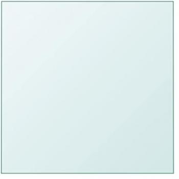 vidaXL Table Top Transparent 40x40 cm Tempered Glass
