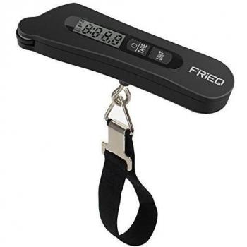 Digital equipaje escala, FRiEQ - Báscula de equipaje digital portátil con pantalla LCD Medición del peso del equipaje