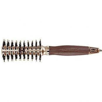 Olivia Garden NanoThermic Contour Vent Combo - Cepillo redondo con cuerpo entallado